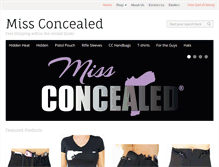 Tablet Screenshot of missconcealed.com